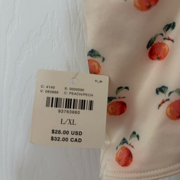 Anthropologie The Renna Seamless Square-Neck Bra, Peach, L/XL New With Tags - Picture 4 of 6